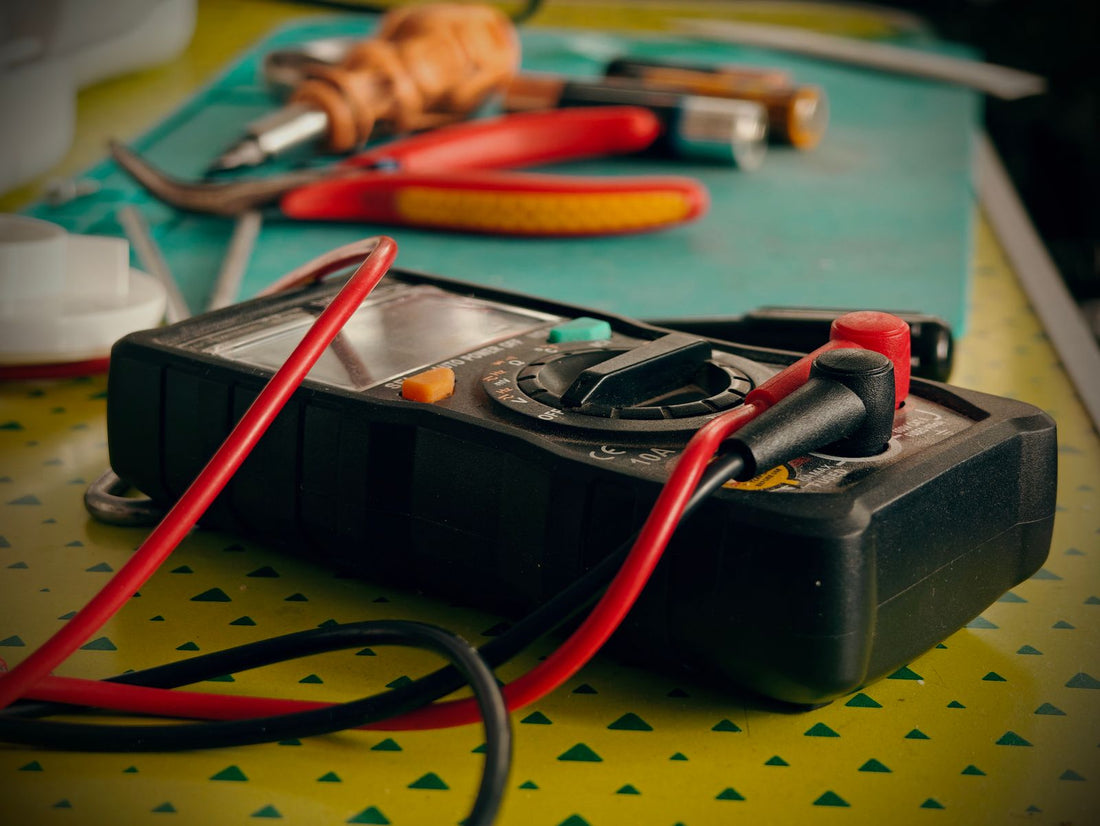 Multimeter and tools for a quick charging system check