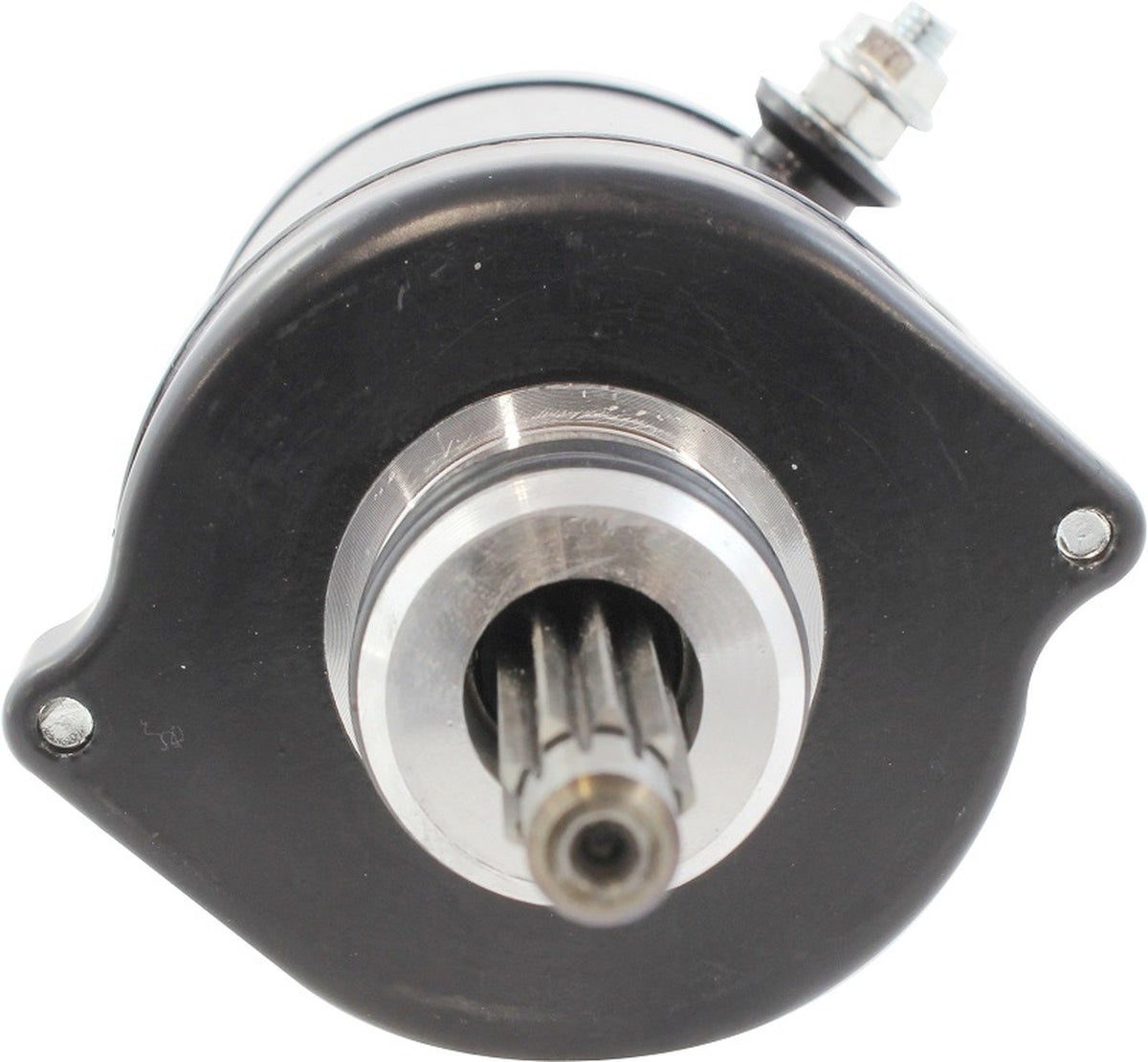 Mitsuba style 12V starter 19487, view 5, replaces 4014037, 4014548
