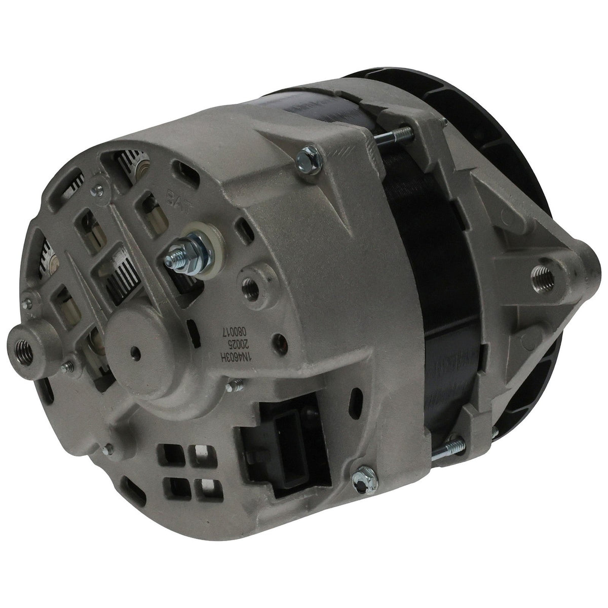 Delco style 12V alternator 7806, view 3, replaces 10456332